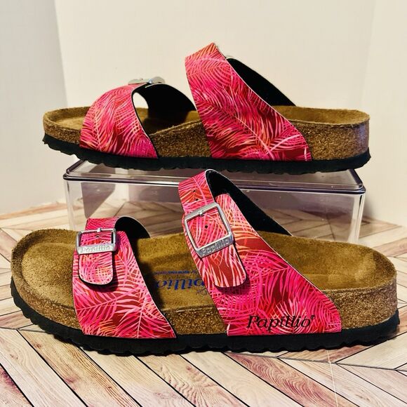 Birkenstock Shoes - Birkenstock Papillio Sydney W 8 EU 39 Narrow Tropical Pink Sandals Soft Footbed